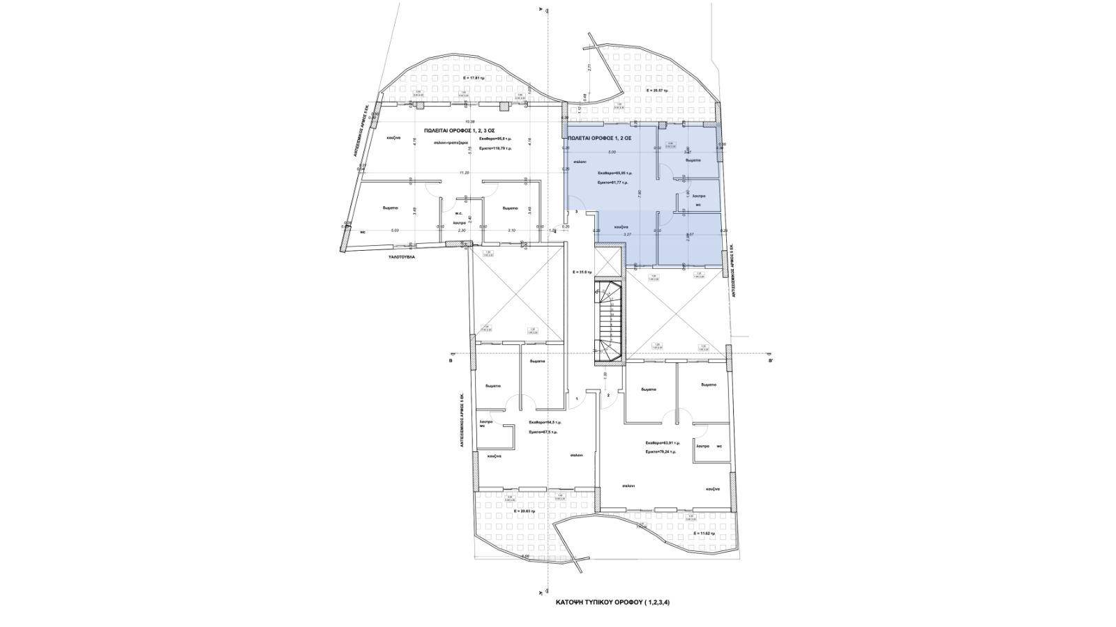 2 - room flat Σκρα - Ραβινέ, 7, Center, Axioupoli